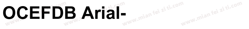 OCEFDB Arial字体转换